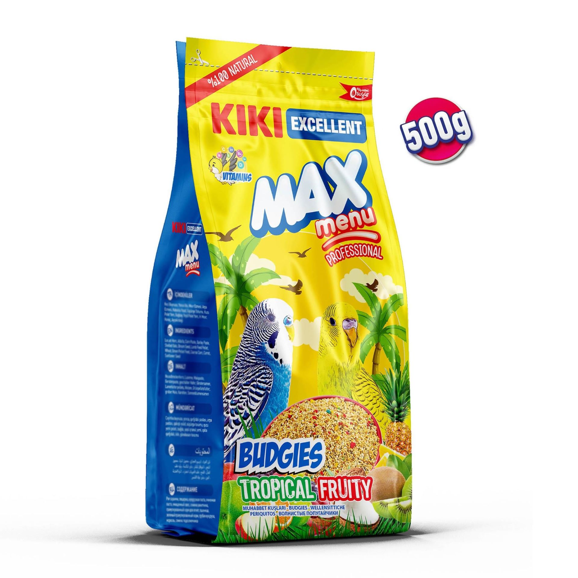 KIKI Excellent Kuş Meyveli Muhabbet Yemi 500 Gr. 12'li