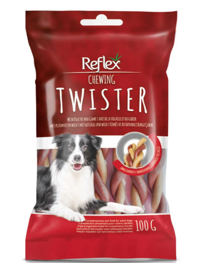 RFT-057 Reflex Dog Plus Köpek Ödül Twister Çiğnenti Stick 100 Gr.