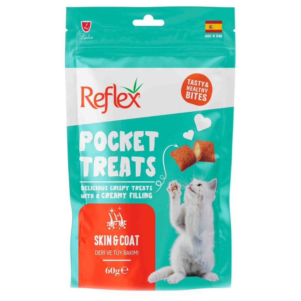RFT-040 Reflex Pocket Treats Skin And Coat 60 Gr.