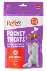 RFT-041 Reflex Pocket Treats Hairball Control 60 Gr.
