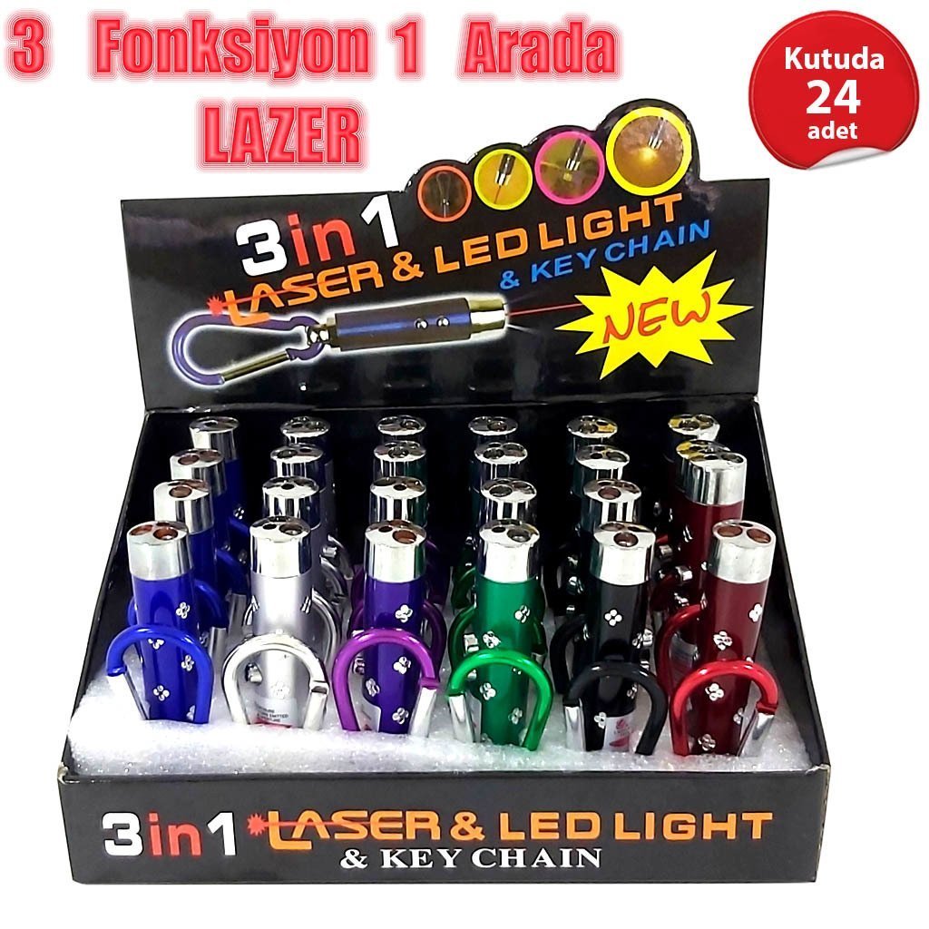 Lüx Lazer Kedi Oyuncağı 24'lü