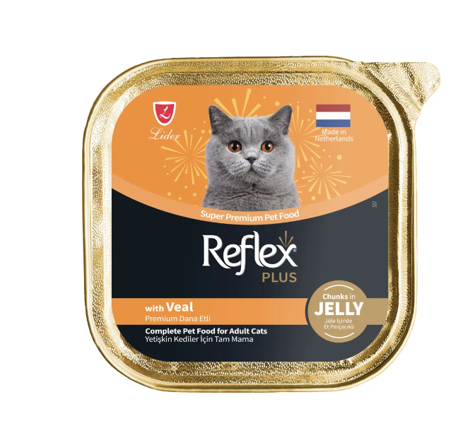 RFK-71 Reflex Plus Jöle İçinde Et Parçacıklı Dana Etli 85 Gr. 16'lı