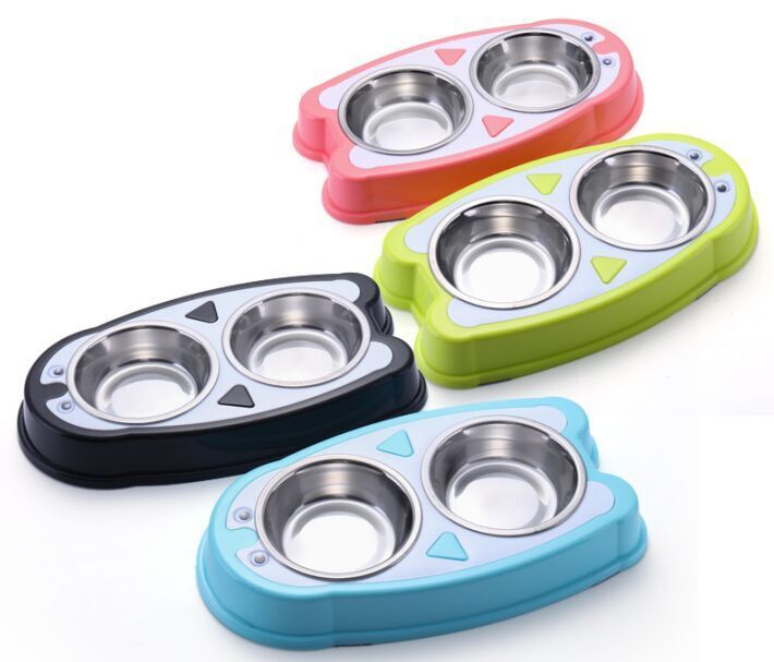 8142 NUNBELL MELAMİN ÇELİK MAMA KABI İKİLİ