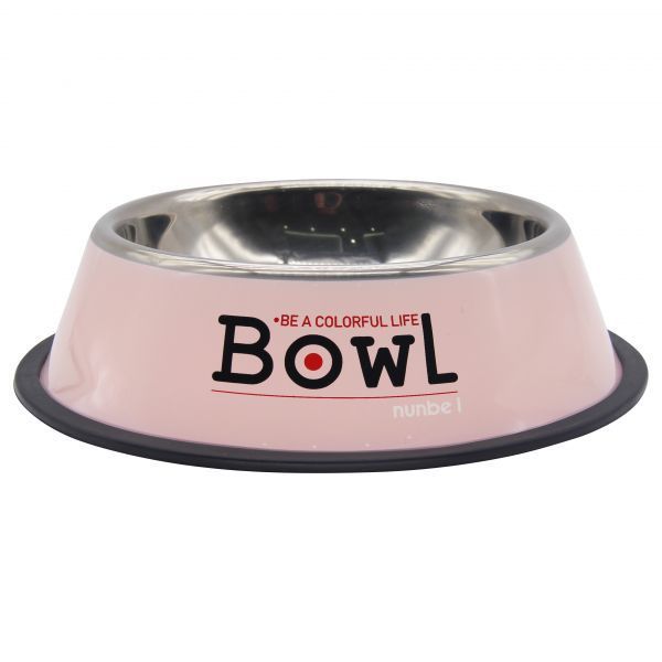 *400-8115-Nunbell Çelik Mama Kabı Renkli 30cm