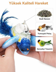 EL-1224 ELSA SESLİ YAPIŞKANLI KUŞ FİGÜRLÜ KEDİ OLTASI