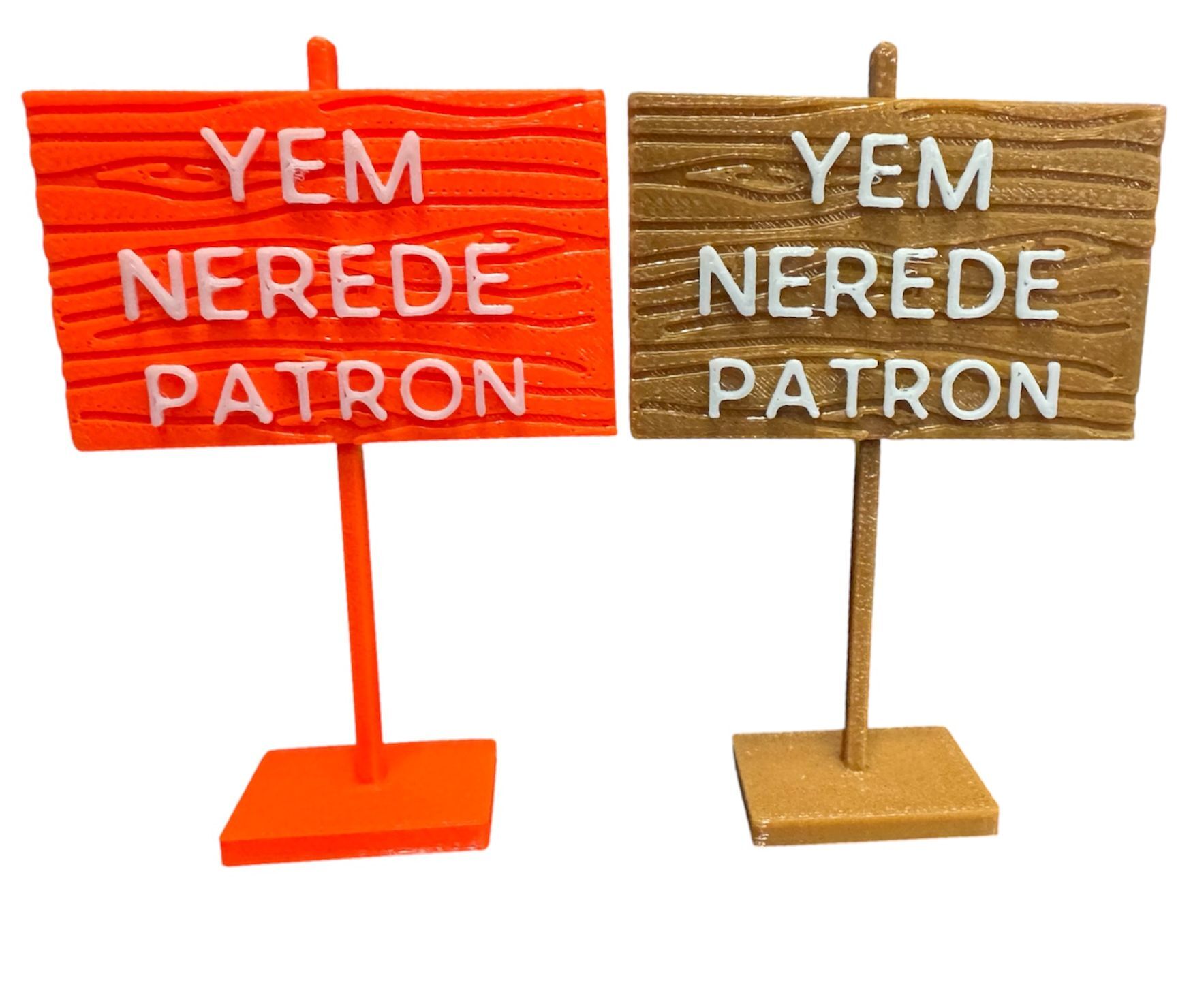 ALFA Yem Nerede Patron Tabelası 5x7.5 cm 10 Adet