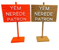 ALFA Yem Nerede Patron Tabelası 5x7.5 cm 10 Adet