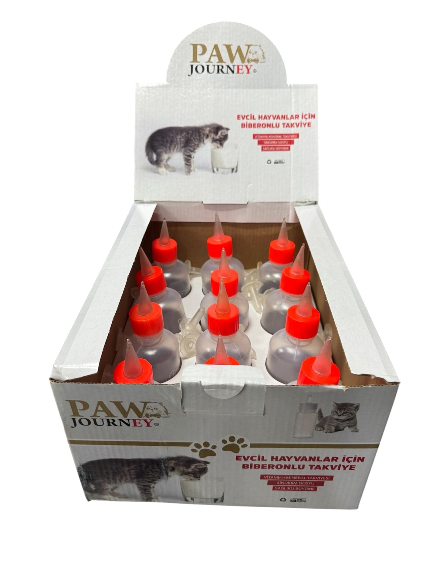 Paw Journey Çift Emzikli Biberon 12’li 100 Ml.