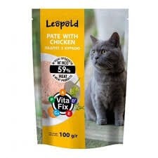 LEOPOLD POUCH PATE CHICKEN 100gr 24'lü