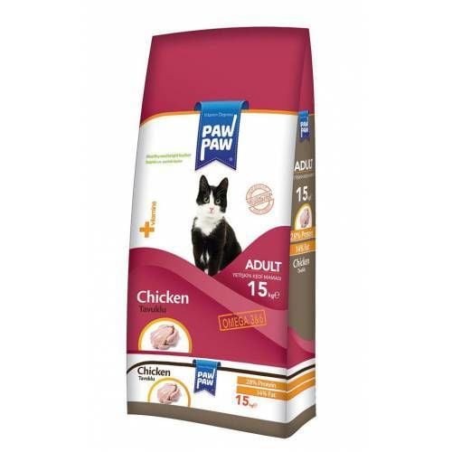 Paw Paw Tavuklu KEDİ Maması 15 Kg