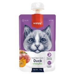 Wanpy Taze Ördekli&Bal Kabaklı 10'lu Kedi Et Ezmesi 90 gr