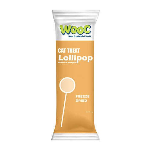 Wooc Tavuk Etli ve Balkabaklı Dondurularak Kurutulmuş Lolipop (1,4 g) 15'li
