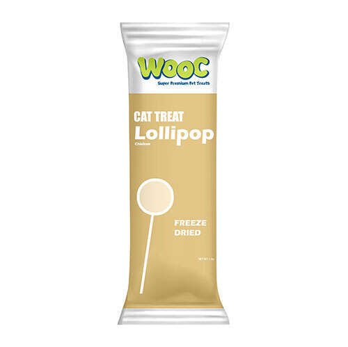 Wooc Tavuk Etli Dondurularak Kurutulmuş Lolipop (1,4 g) 15'li