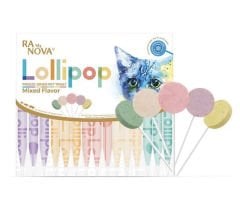 RNV-001 Ranova Kediler İçin Karışık Lezzetli Lolipop 1,4Gr*15’li