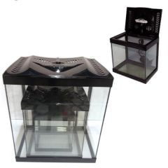 Led Işıklı Kapaklı Akvaryum 3'lü Set