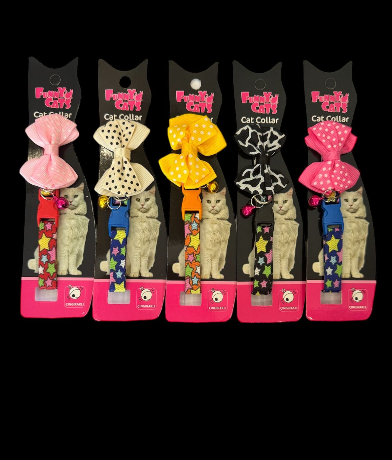 FunnyCats Papyonlu Tasma 10'lu(YILDIZ DESEN)