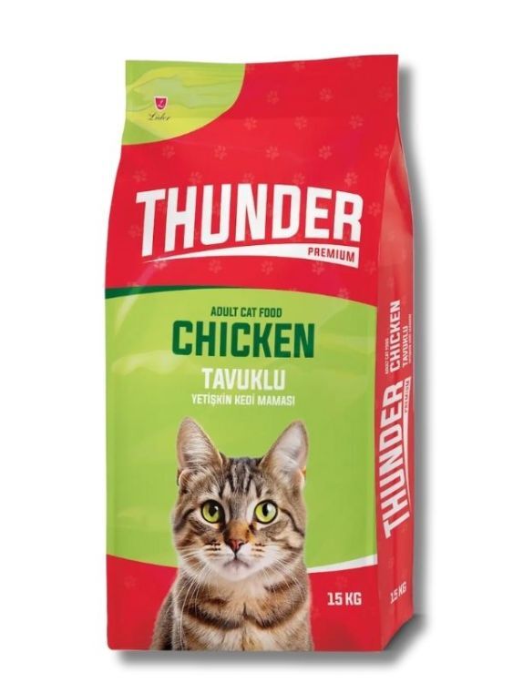 THN-01 Thunder Yetişkin Tavuklu Kedi Maması 15 kg