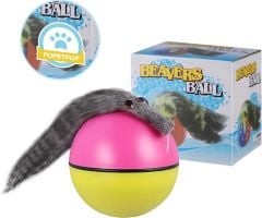 Beavers Ball Hareketli Sesli Peluş Toplu Fare Pilli Kedi Oyuncağı
