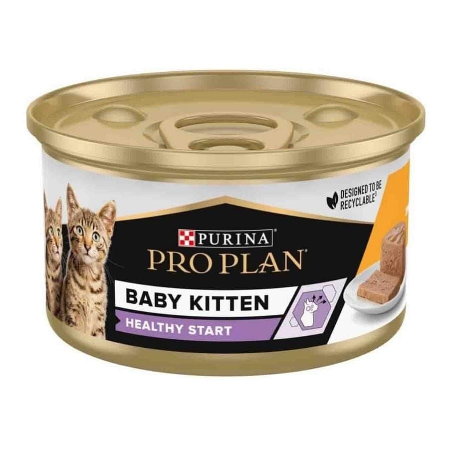 PRO PLAN KİTTEN TAVUKLU YAŞ MAMA PATE 85 GR. * 24 ADET