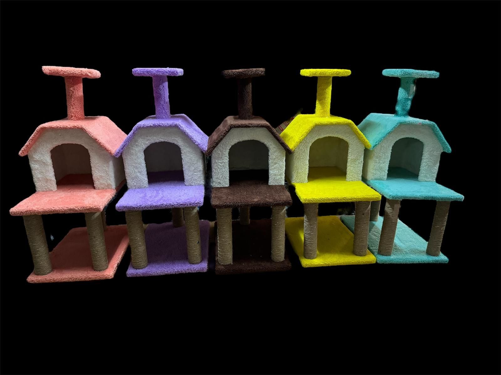 BRS08 3 Katlı Kedi Evi(10 Renk)