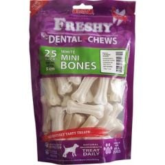 FR34 FRESHY Beyaz Mini Kemik 5 cm 25'li (250 Gr.)