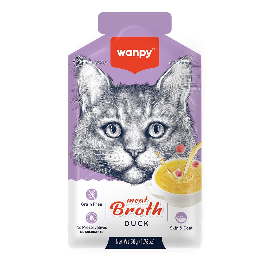 Wanpy Kediler İçin Somon ve Ton Balığı Eti Çorbası 50Gr. 12’li