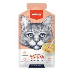 Piwp-095 Wanpy Kediler İçin Somon ve Ton Balığı Eti Çorbası 50Gr. 12’li