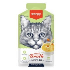 Piwp-091 Wanpy Kediler İçin Bal Kabaklı & Havuçklu Tavuk Eti Çorbası 50Gr. 12’li