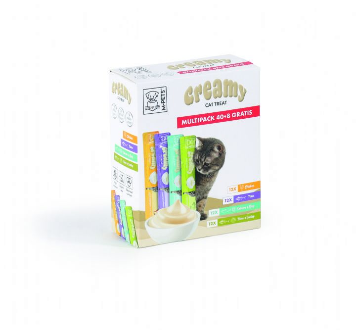 19041699-M-PETS 4 LEZZET KARIŞIK KEDİ CREAMY 40+8 BEDELSİZ 48X15GR