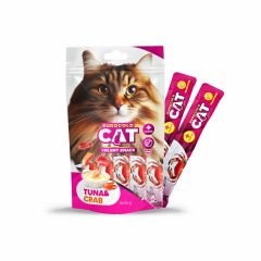 Eurogold Cat Sıvı Kedi Ödülü Ton-Yengeç 5x15 Gr. 12’li
