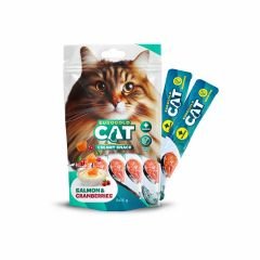 Eurogold Cat Sıvı Kedi Ödülü Somon-Kızılcık 5x15 Gr. 12’li