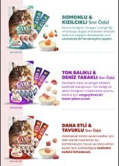 Eurogold Cat Sıvı Kedi Ödülü Somon-Kızılcık 5x15 Gr. 12’li