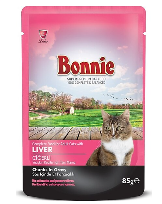 BONNIE Pouch Ciğerli 85 Gr. 22'li