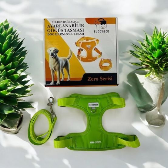 Buddy&Co Şerit Gezdirmeli Lüx Göğüs Tasması (XS)