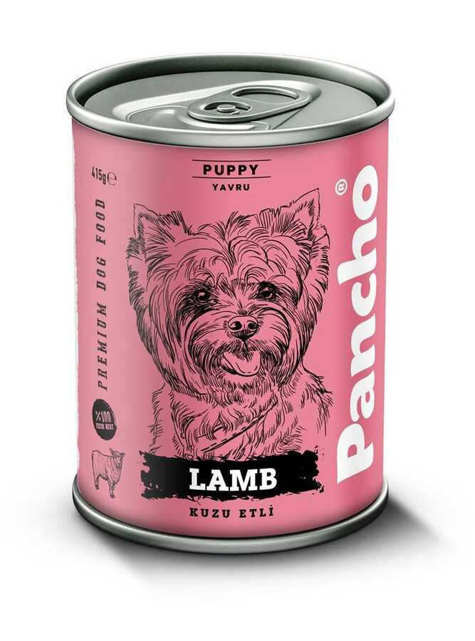 Pancho Kuzu Etli Yavru Köpek Konservesi 415 gr. 20'Li