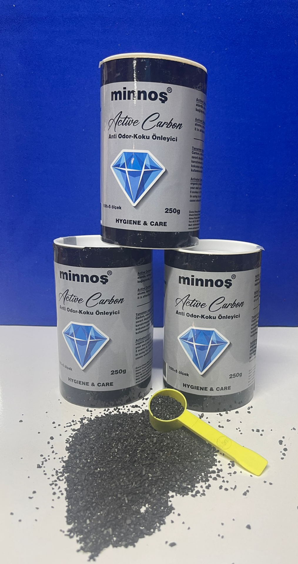 +*Minnoş Kum Koku Giderici Aktif Karbon 250 gr
