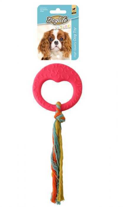 *202815-DOGLİFE KÖPEKLER İÇİN İPLİ RING OYUNCAK