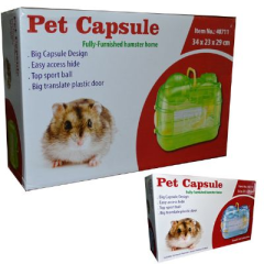 *830-S711-Akrilik Hamster Kafesi(34X23X29)