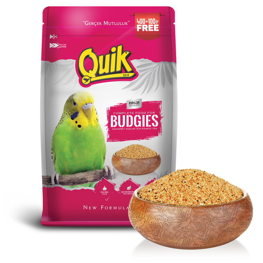 *QUİK-004-Quik Muhabbet Yemi 400+100 gr 12'Li