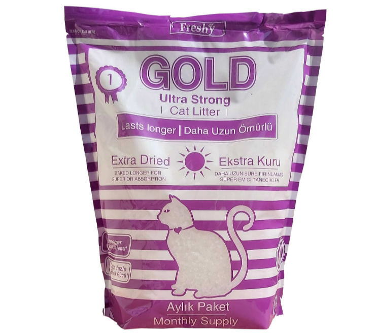 Freshy Gold Extra Kristal Silica Kedi Kumu 3,8 Litre