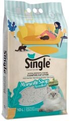 Single Bentonit Kedi Kumu İnce Marsilya Sabunlu 10 Lt